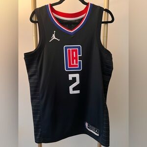 NBA Black Swingman Jersey with Red, Blue and White NBA Logo